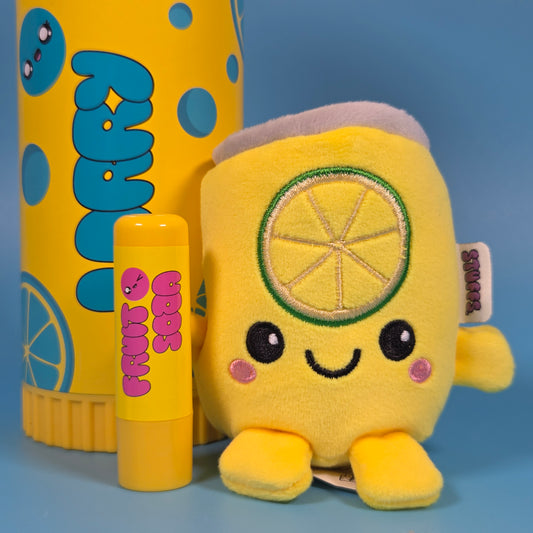 Stuffs Season 2 - Plush & Lipbalm Set - Larry Lemonade