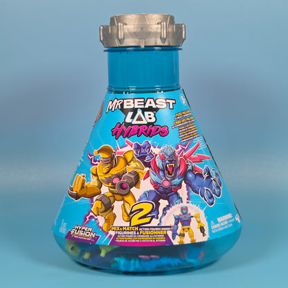 MrBeast Lab Hybrids Hyper Fusion Action Figures - Ligertron & Major Splitz
