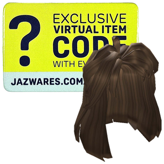 Roblox Dev Series 1 Virtual Item Code - Long Brunette Hair