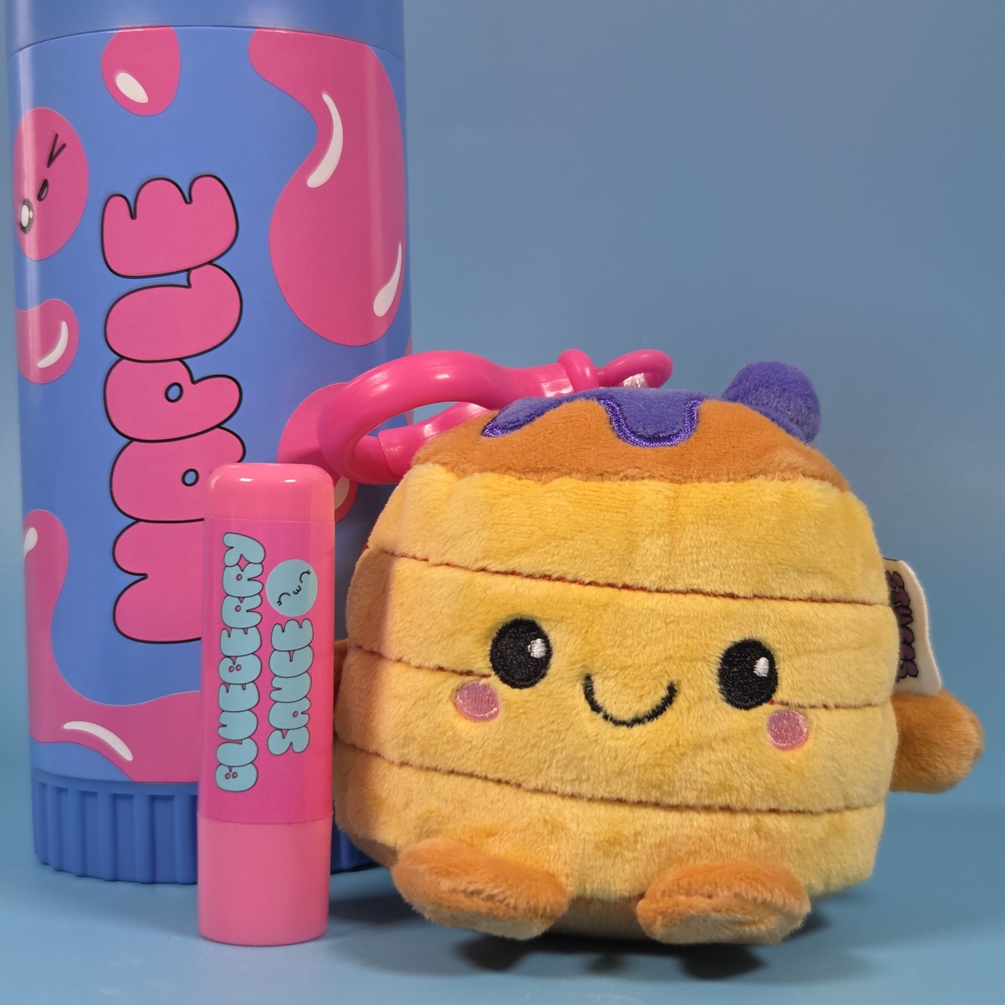 Stuffs Season 2 Clip-On Plush & Lipbalm Set - Maple Pancakes