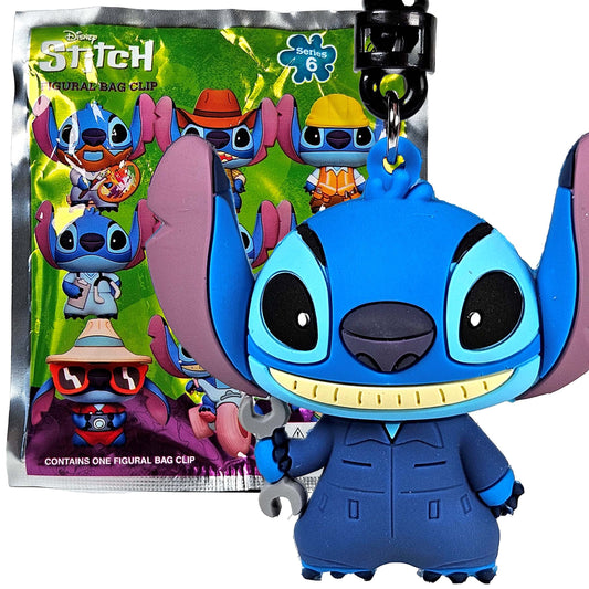 Disney Stitch 3D Bag Clip Series 6 - Mechanic