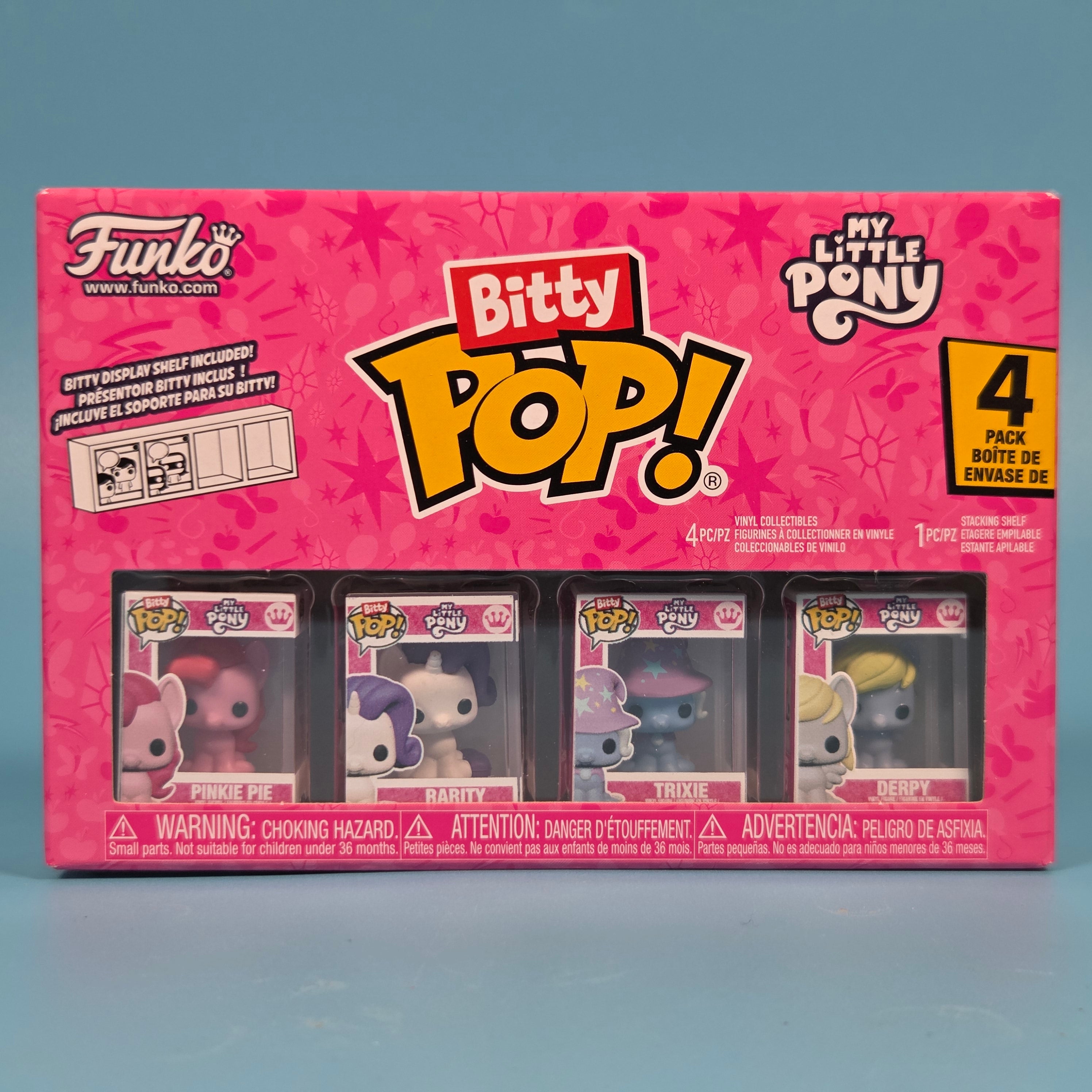 Funko Bitty Pop! My Little Pony 4-Pack inc Pinkie Pie, Rarity, Trixie ...