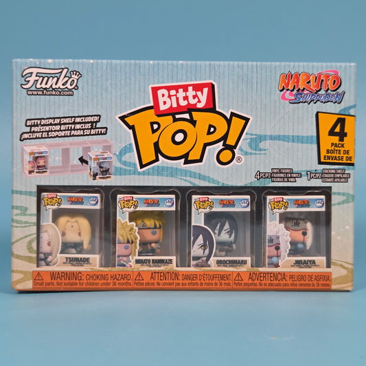 Funko Bitty Pop! Naruto Shippuden 4-Pack inc Tsunade, Minato, Orochimaru & Jiraiya