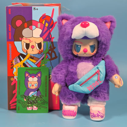 Rebel Bears Find a Bag Series Plush Figures - Neon Nuzzle