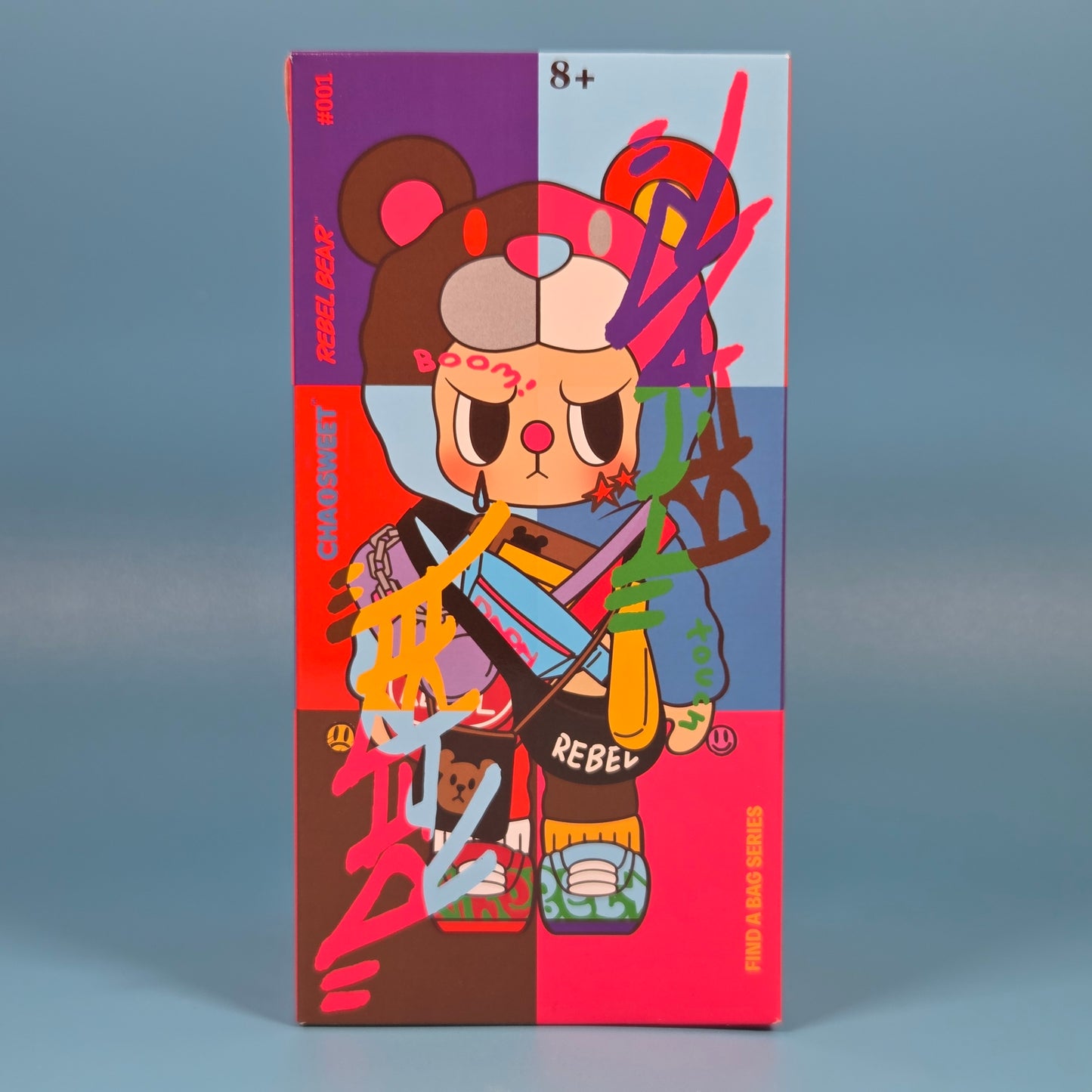 Rebel Bears Find a Bag Series Plush Figures - Neon Nuzzle