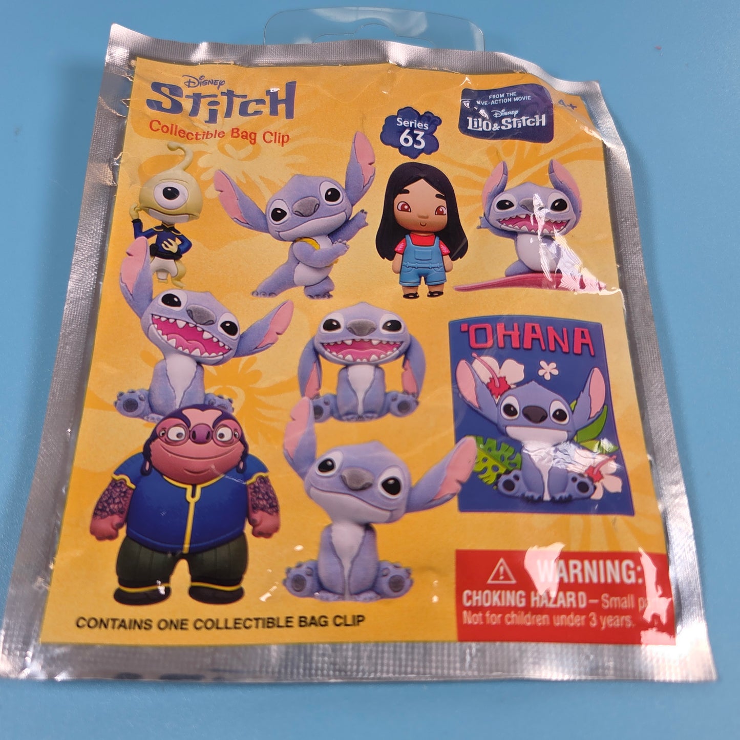 Monogram Disney Lilo & Stitch Movie Bag Clip - Ohana