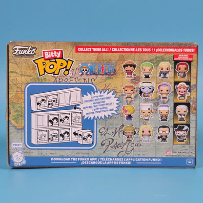 Funko Bitty Pop! One Piece Chase 4-Pack inc Luffy, Zoro, Axe-Hand Morgan & Mihawk