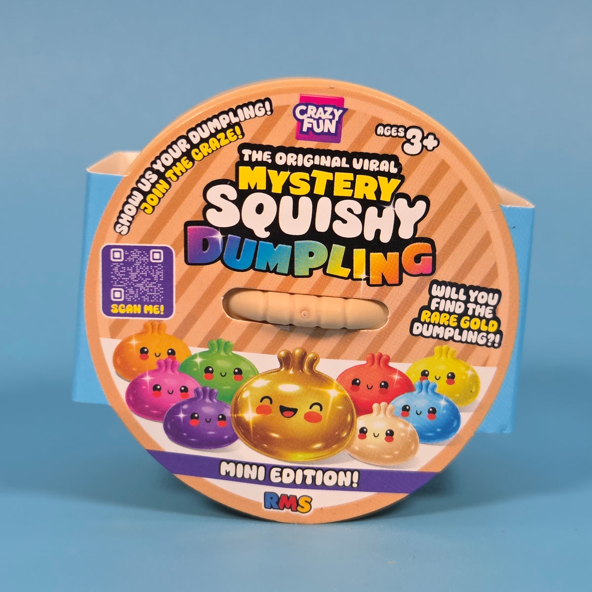 RMS Crazy Fun Mystery Squishy Dumpling Mini Edition - Orange
