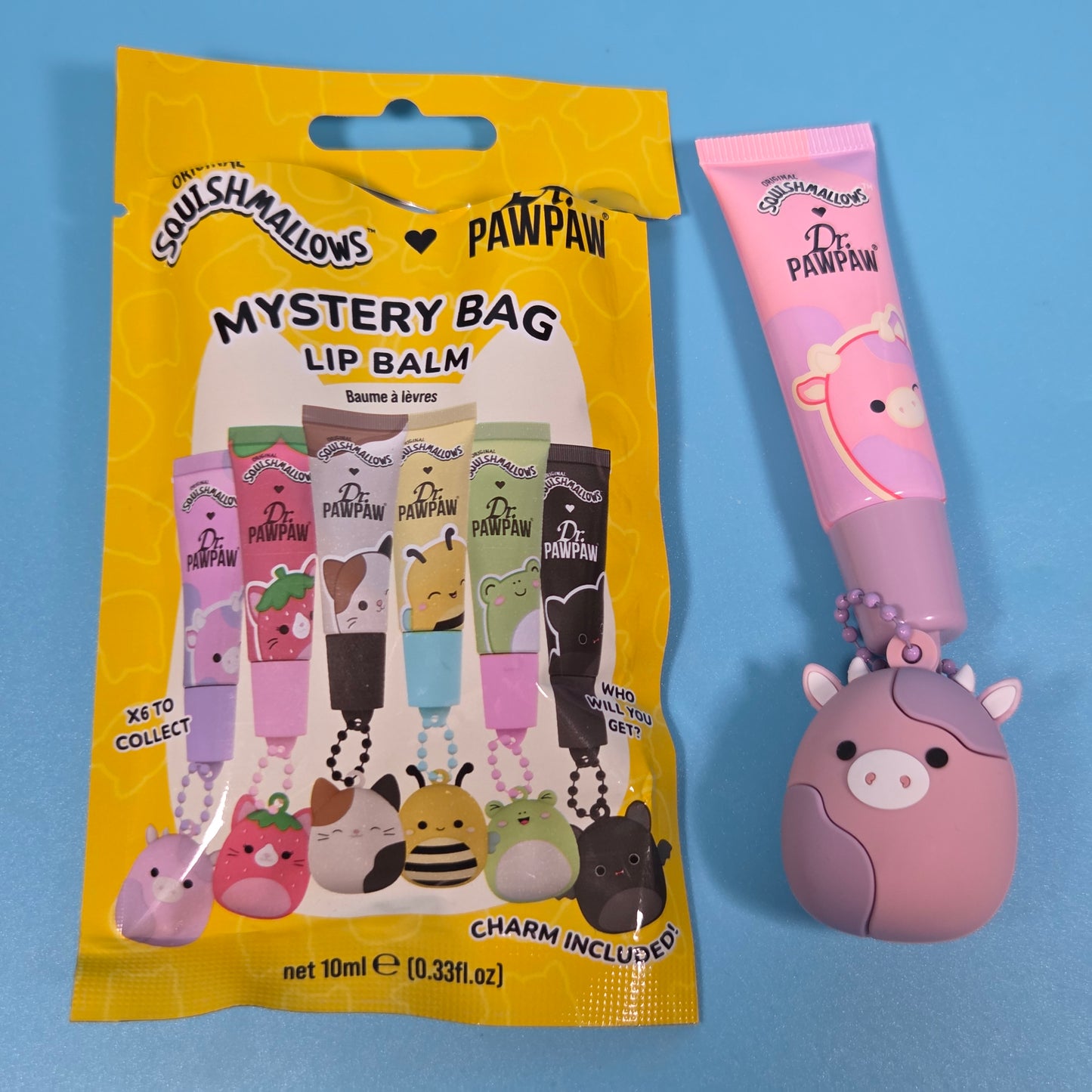 Squishmallow x Dr. PawPaw Mystery Bag - Patty & Strawberry Milkshake Lip Balm