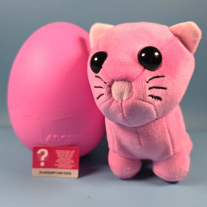 Adopt Me Surprise Plush Pets S3 - Pink Cat (Uncommon) + Code