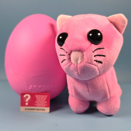 Adopt Me Surprise Plush Pets S3 - Pink Cat (Uncommon) + Code