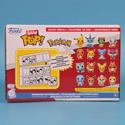 Funko Bitty Pop! Pokémon 4-Pack inc Pikachu, Vaporeon, Caterpie & Cubone