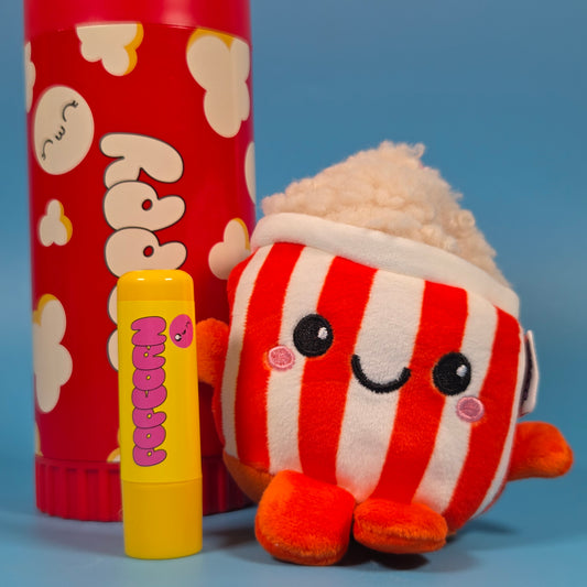 Stuffs Season 2 - Plush & Lipbalm Set - Poppy Popcorn