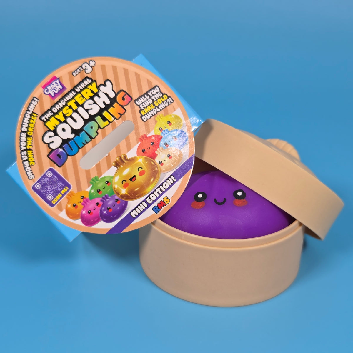 RMS Crazy Fun Mystery Squishy Dumpling Mini Edition - Purple