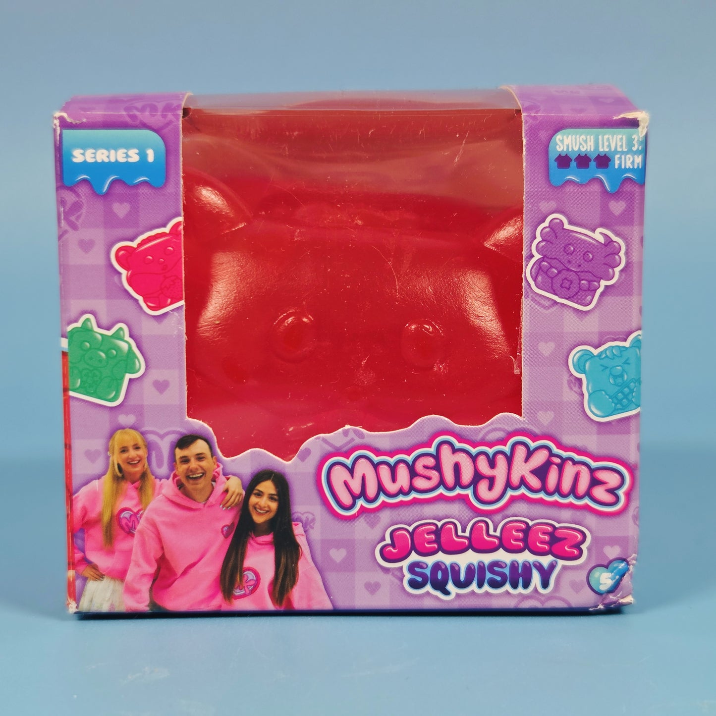 MushyKinz Jelleez Squishy Fidget Toy - Rosy the Hamster (Red)