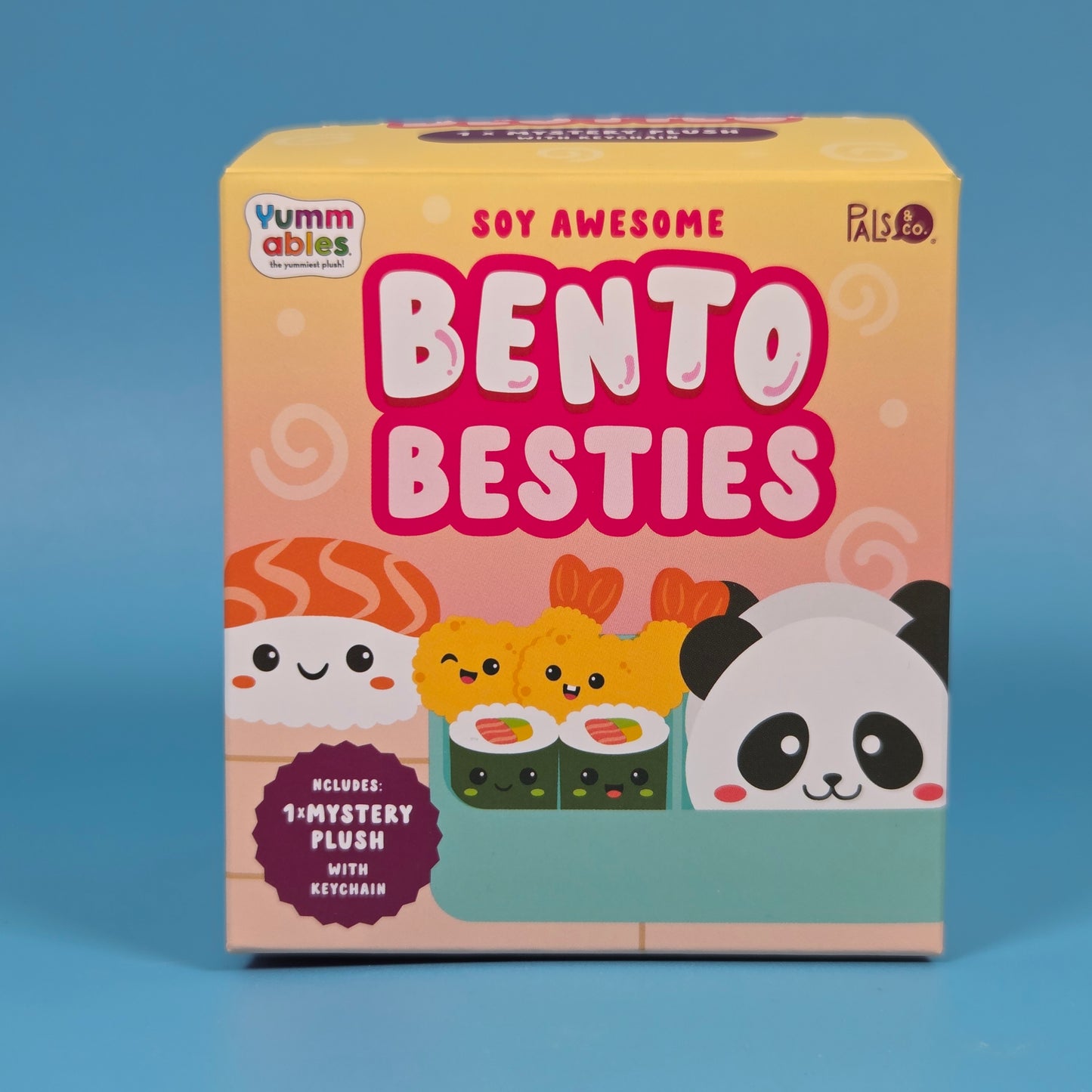 Yummables Bento Besties Plushie Keychain - Salmon Sushi Nigiri