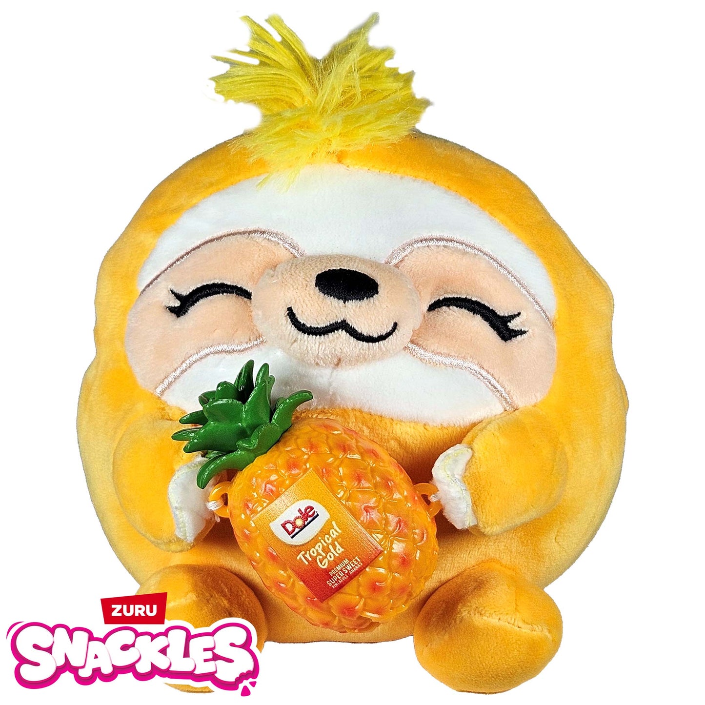 Zuru Snackles Series 2 Plushies - Sandy Sloth Dole Pineapple