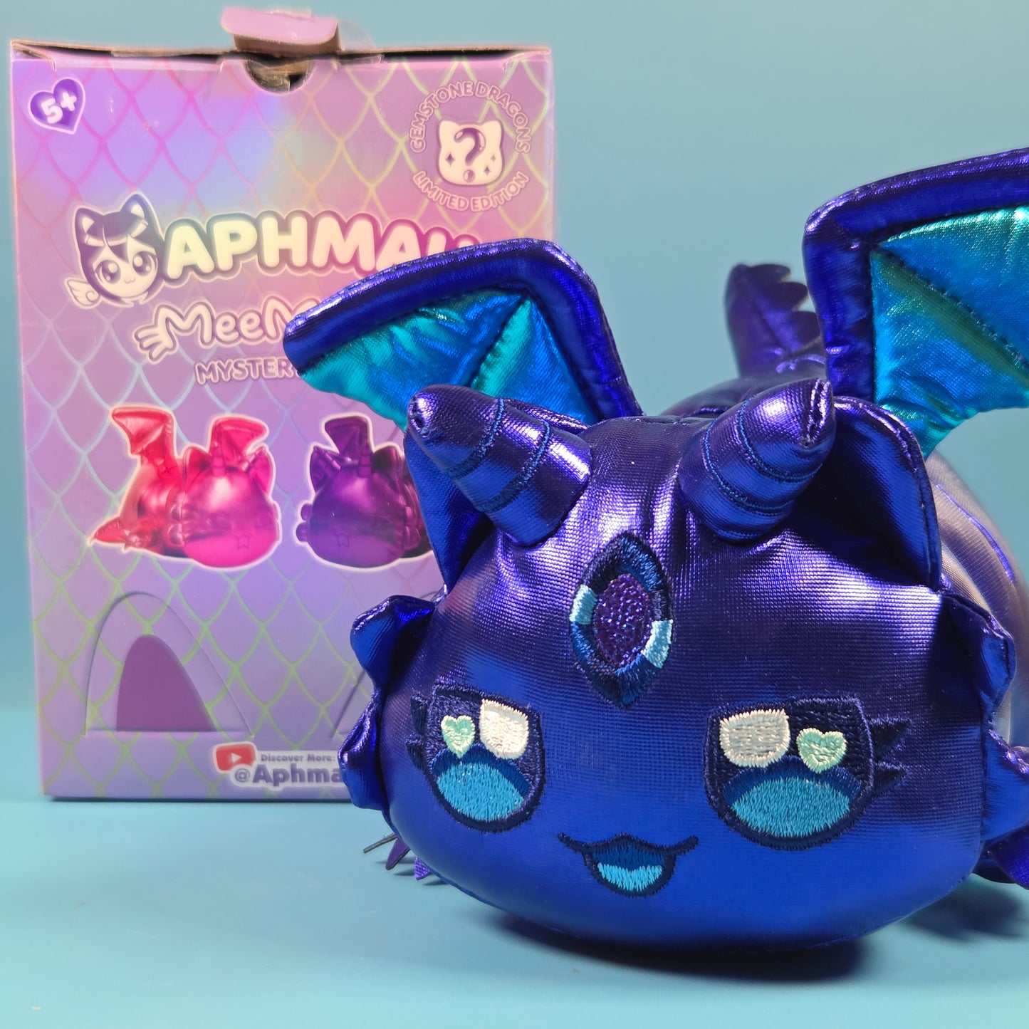 Aphmau MeeMeows Mini Plush Gemstone Dragons Wave 2 - Sapphire