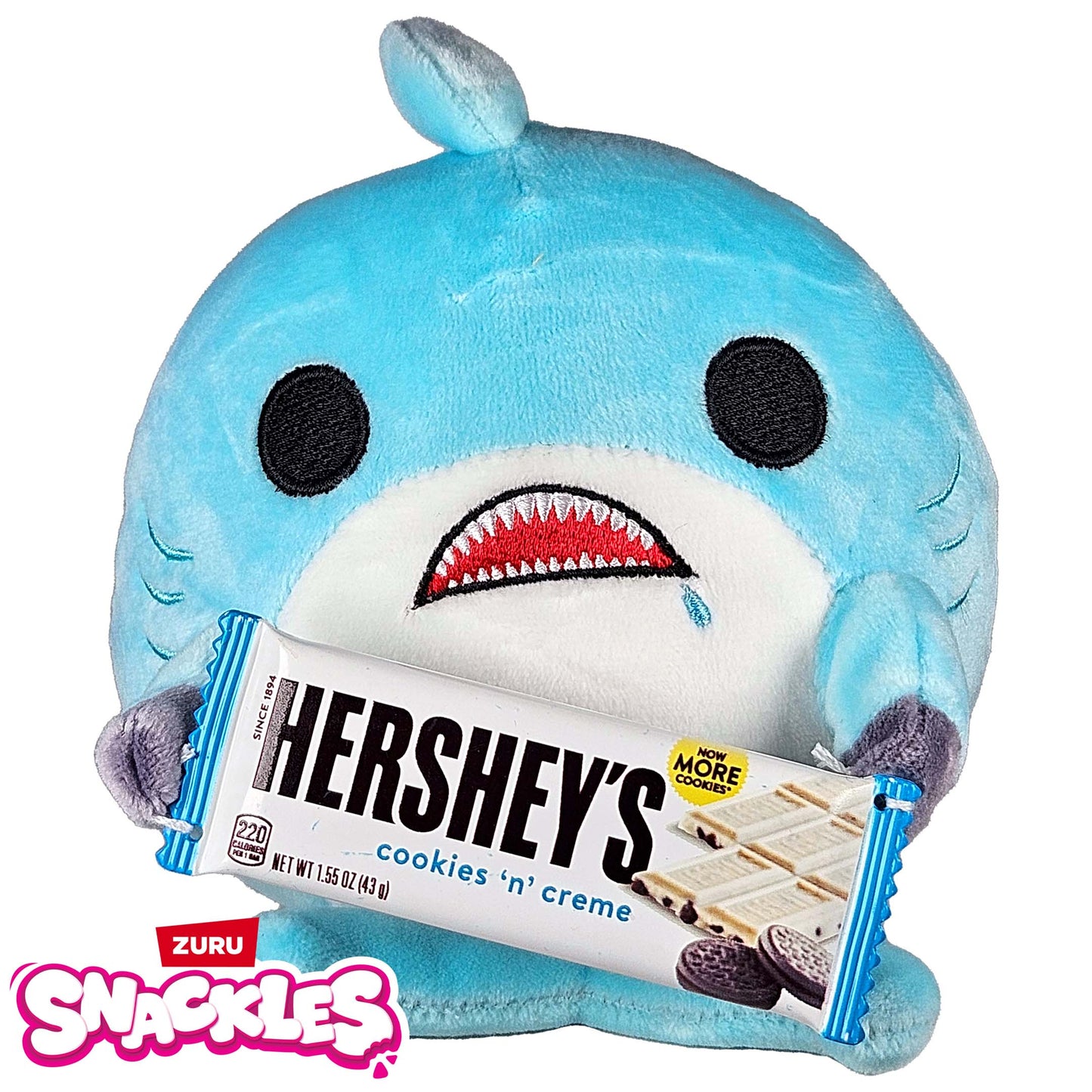 Zuru Snackles Series 2 Plushies - Seth Shark Hersheys Chocolate