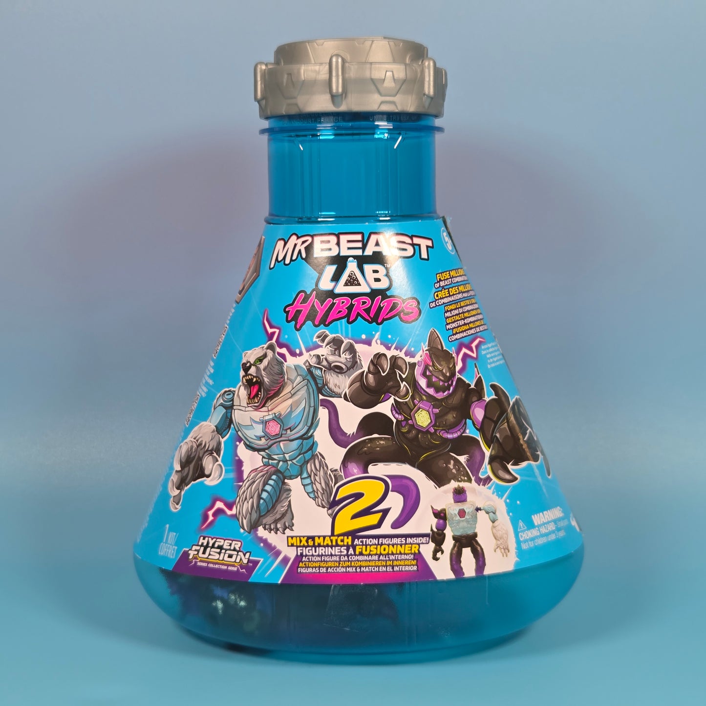 MrBeast Lab Hybrids Hyper Fusion Action Figures - Shadowfin & Tundra Claw