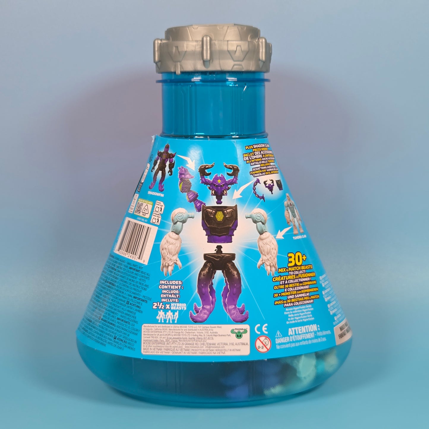 MrBeast Lab Hybrids Hyper Fusion Action Figures - Shadowfin & Tundra Claw