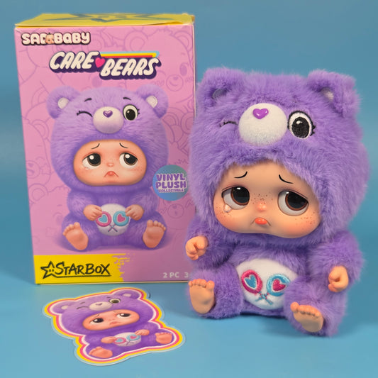 Starbox Sad Baby Care Bears Plush Keychains - Share Bear