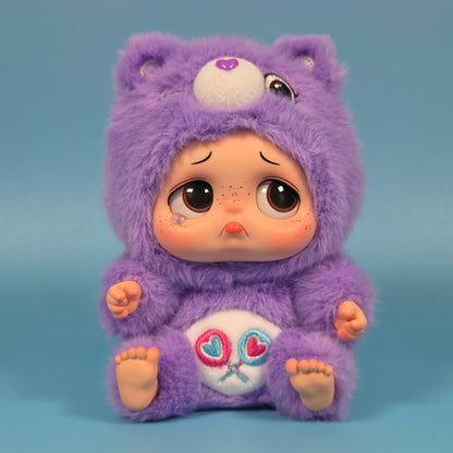 Starbox Sad Baby Care Bears Plush Keychains - Share Bear