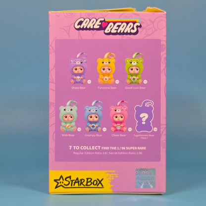 Starbox Sad Baby Care Bears Plush Keychains - Share Bear