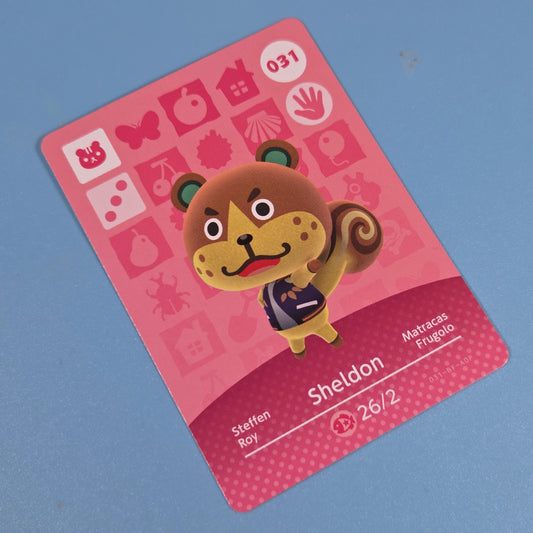 Animal Crossing Amiibo Cards Series 1 - Sheldon #31