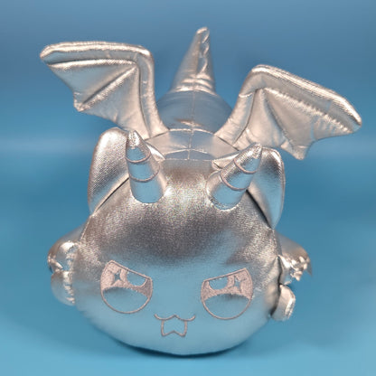 Aphmau MeeMeows Gemstone Dragons Classic Plush 11" - Silver Cat