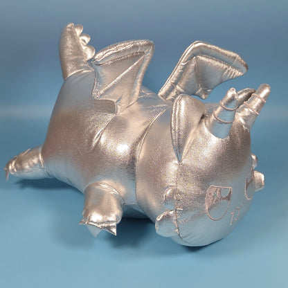 Aphmau MeeMeows Gemstone Dragons Classic Plush 11" - Silver Cat