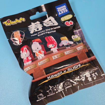 TOMY Twinchees Hello Kitty & Friends Sushi Figurine Blind Bag