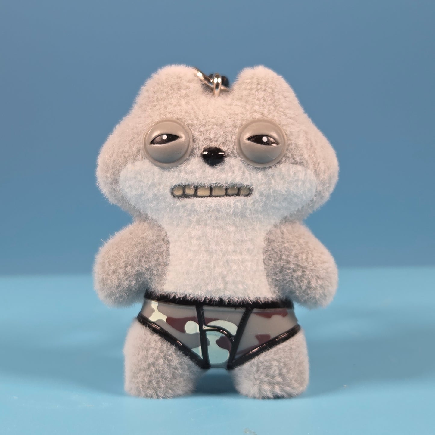 Fugglers Bag Clip - Sketchy Squirrel (Grey Flocked)