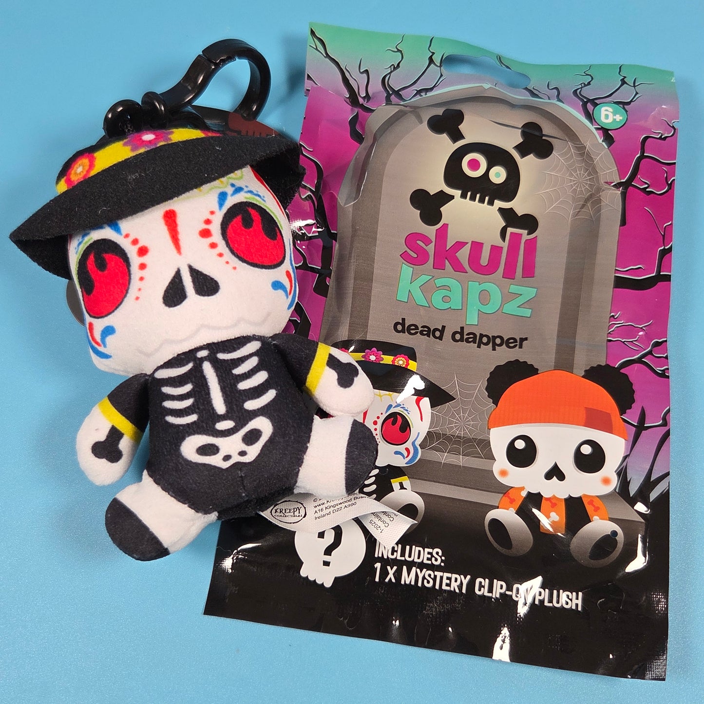 Skull Kapz Clip-on Plush - Toni - Day of the Dead (Rare)