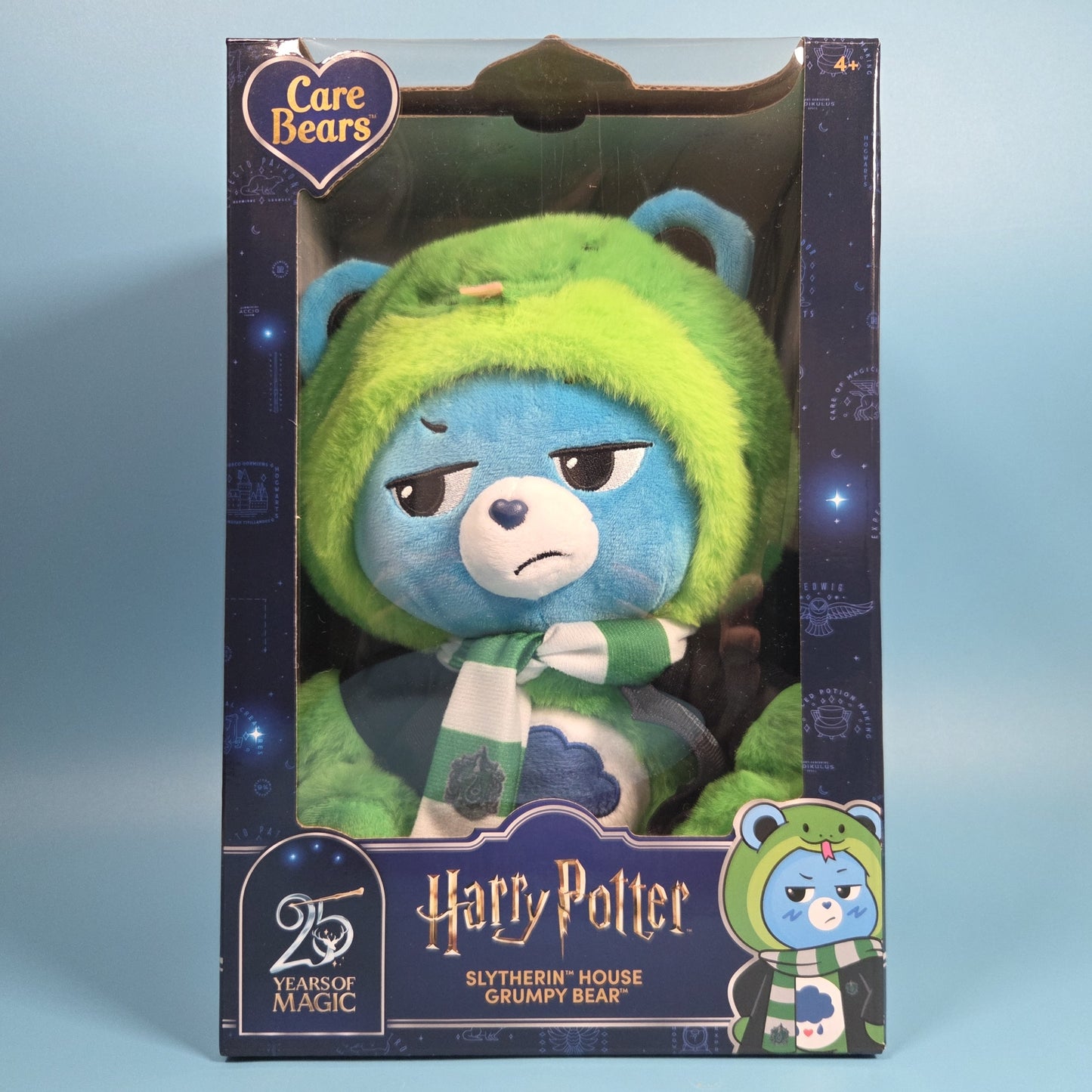 Care Bears × Harry Potter 12" Plush - Slytherin House Grumpy Bear
