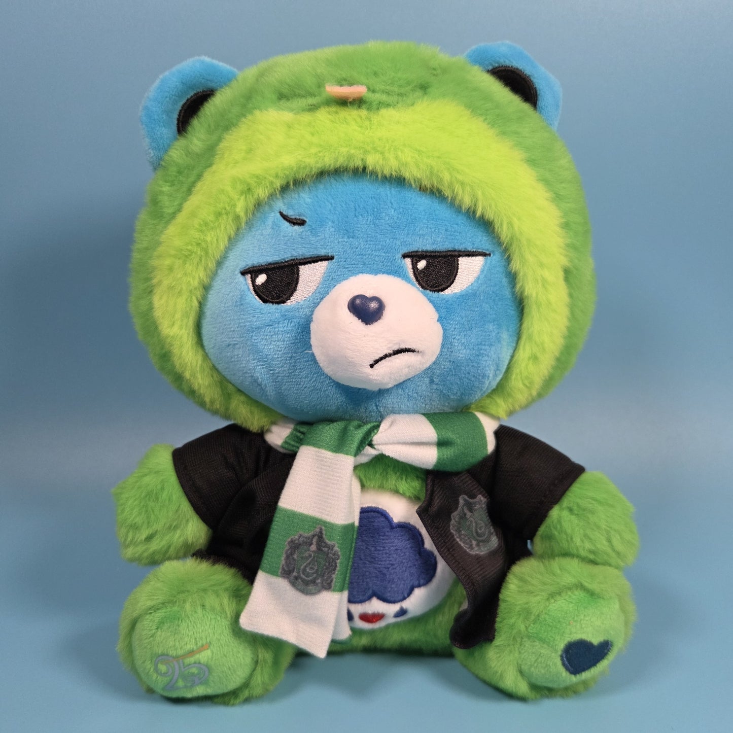 Care Bears × Harry Potter 12" Plush - Slytherin House Grumpy Bear