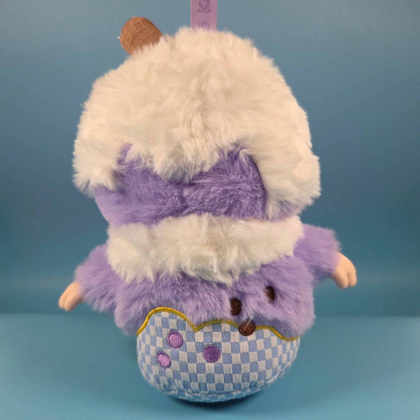 KIMMON Let's Cafe Plush Doll Pendant - Snowy Taro Treat