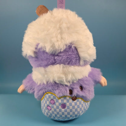KIMMON Let's Cafe Plush Doll Pendant - Snowy Taro Treat