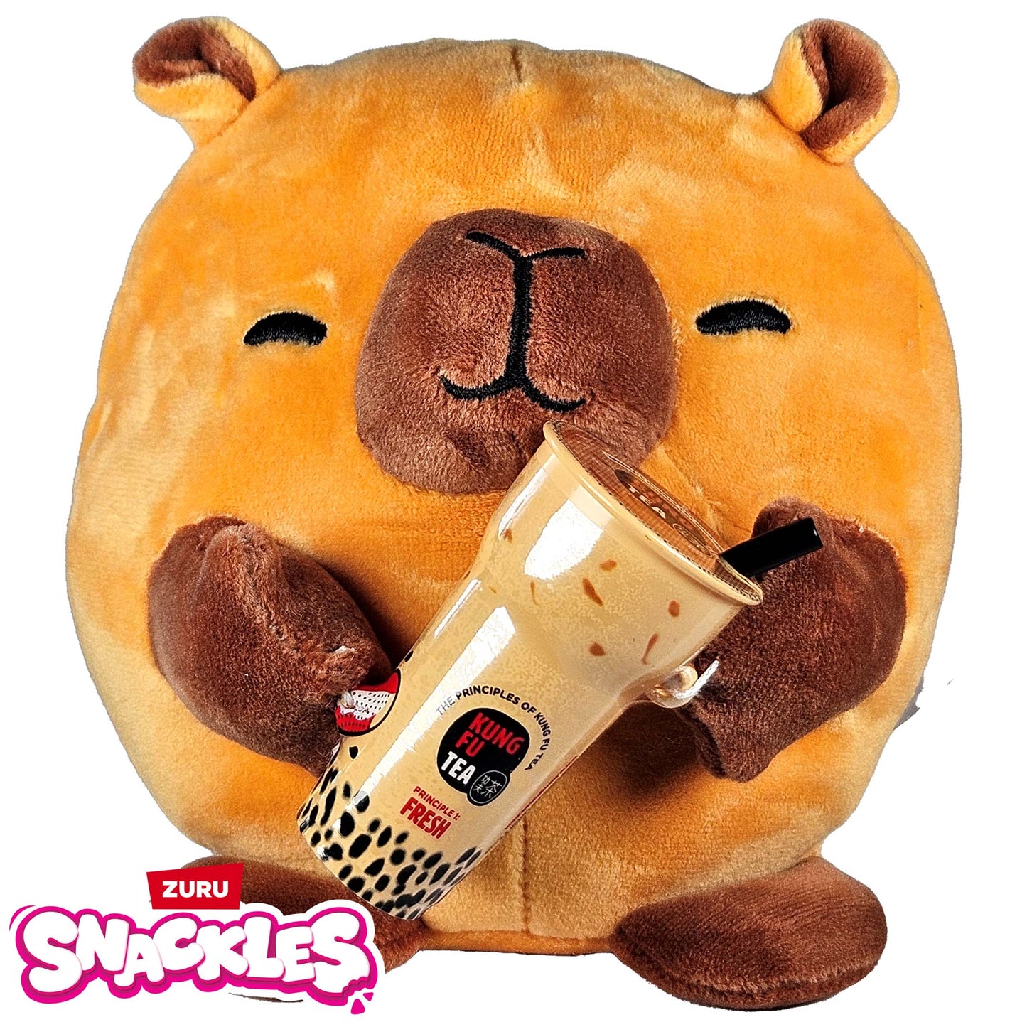 Zuru Snackles Series 2 Plushies - Spencer Capybara Kung Fu Tea