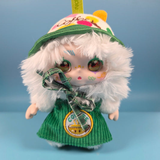 KIMMON Let's Cafe Plush Doll Pendant - Springtime Coffee Chat