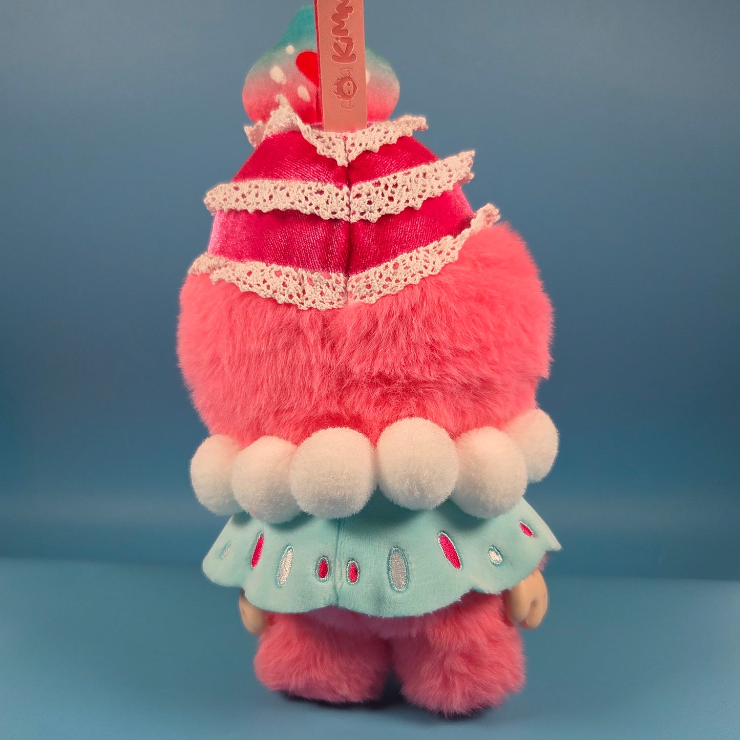 KIMMON Let's Cafe Plush Doll Pendant - Strawberry Milkshake