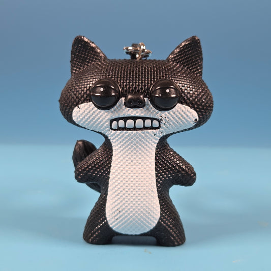 Fugglers Bag Clips - Suspicious Fox (Black & White)