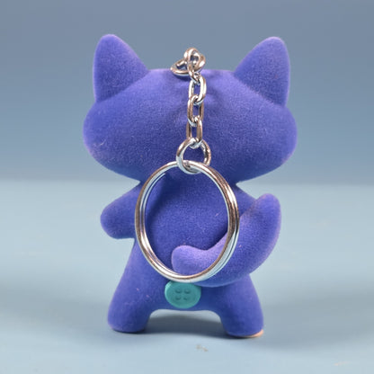 Fugglers Bag Keyring - Suspicious Fox (Flocked)