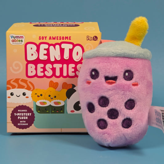 Yummables Bento Besties Plushie Keychain - Taro Boba