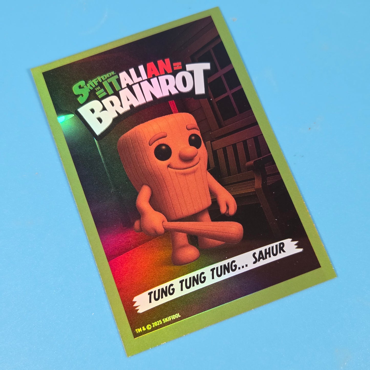 Skifidol Italian Brainrot Keychain - Tung Tung Tung Sahur