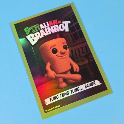 Skifidol Italian Brainrot Keychain - Tung Tung Tung Sahur
