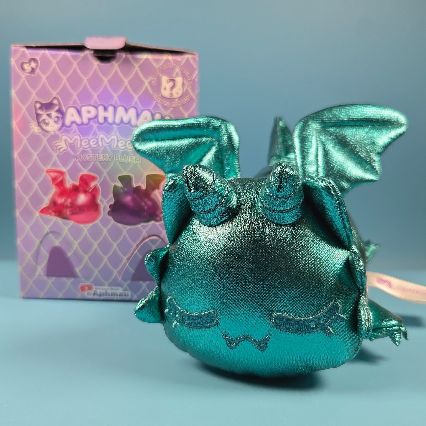 Aphmau MeeMeows Mystery Plushie Gemstone Dragons - Turquoise Cat