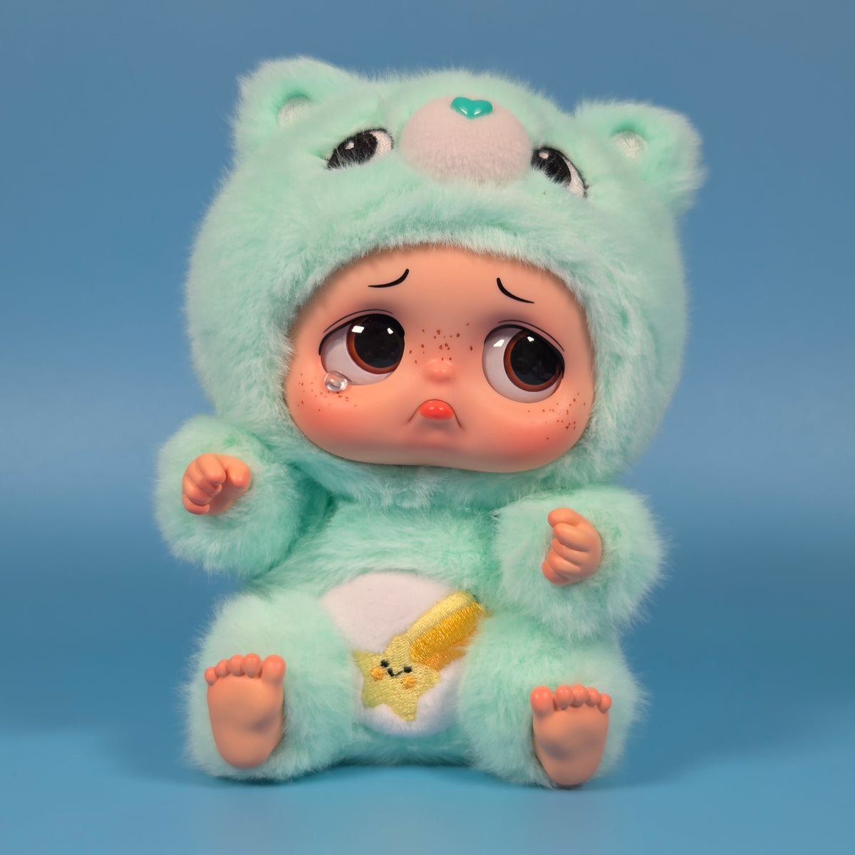 Starbox Sad Baby Care Bears Plush Keychains - Wish Bear