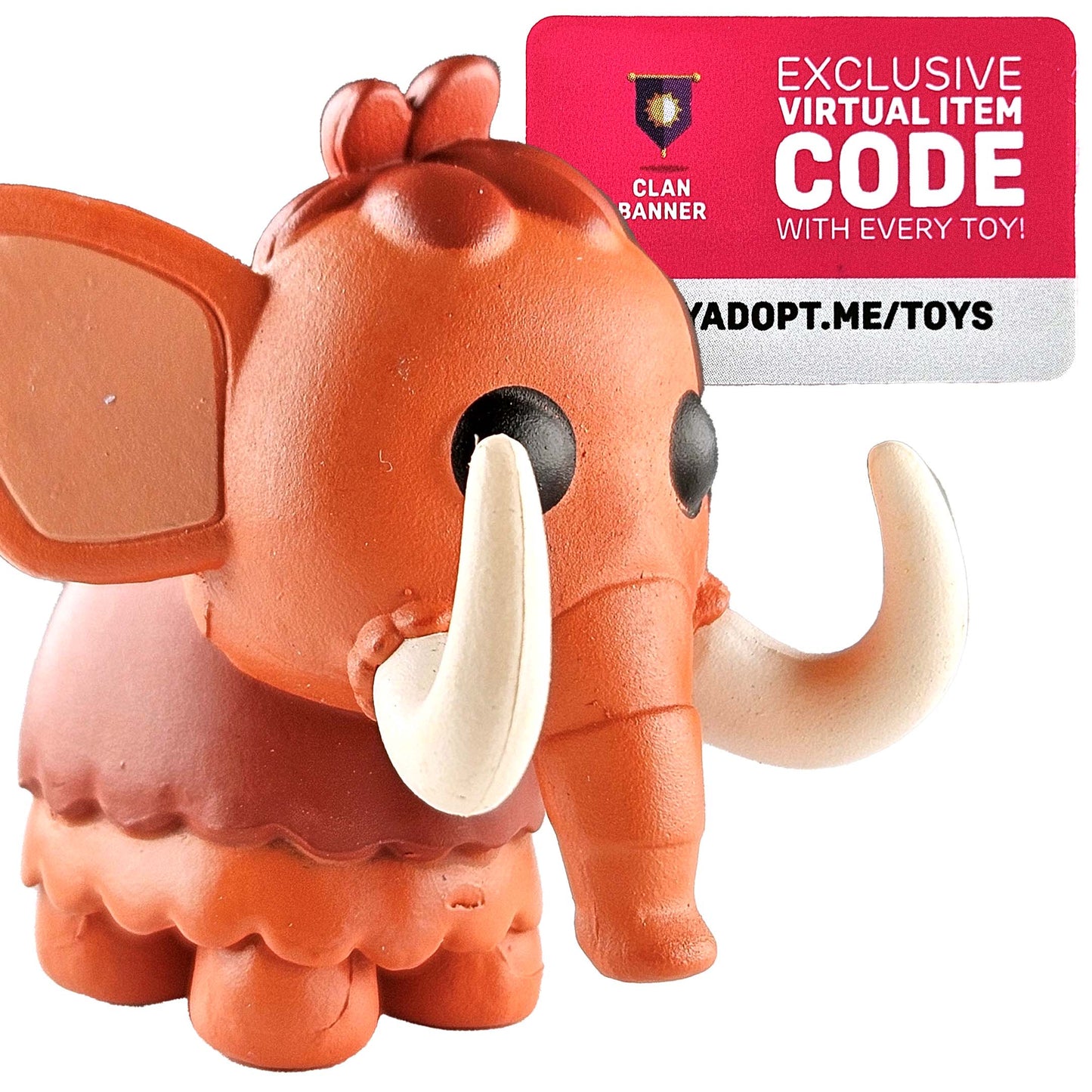 Adopt Me Mystery Pets Series 1 - Woolly Mammoth (Rare) with Clan Banner Code