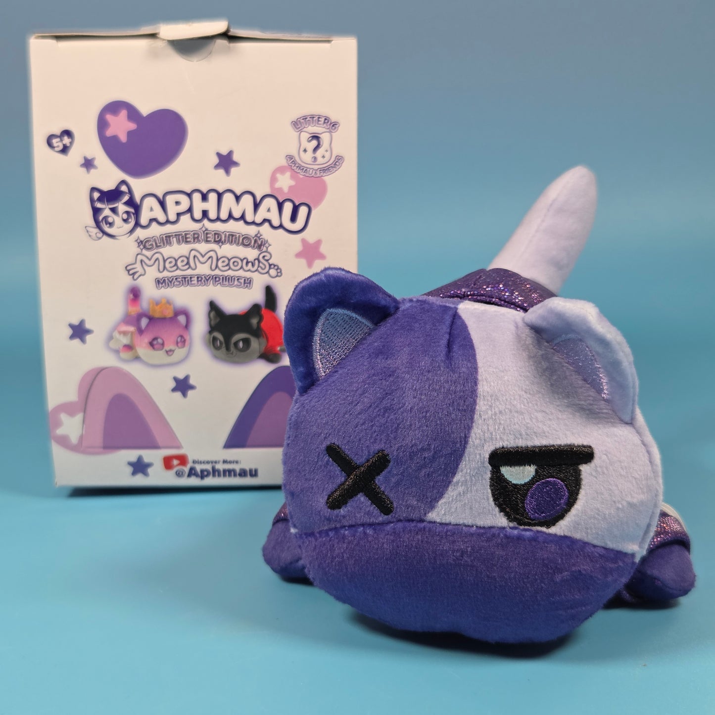 Aphmau MeeMeows Plushie Glitter Litter 6 - Zane Cat